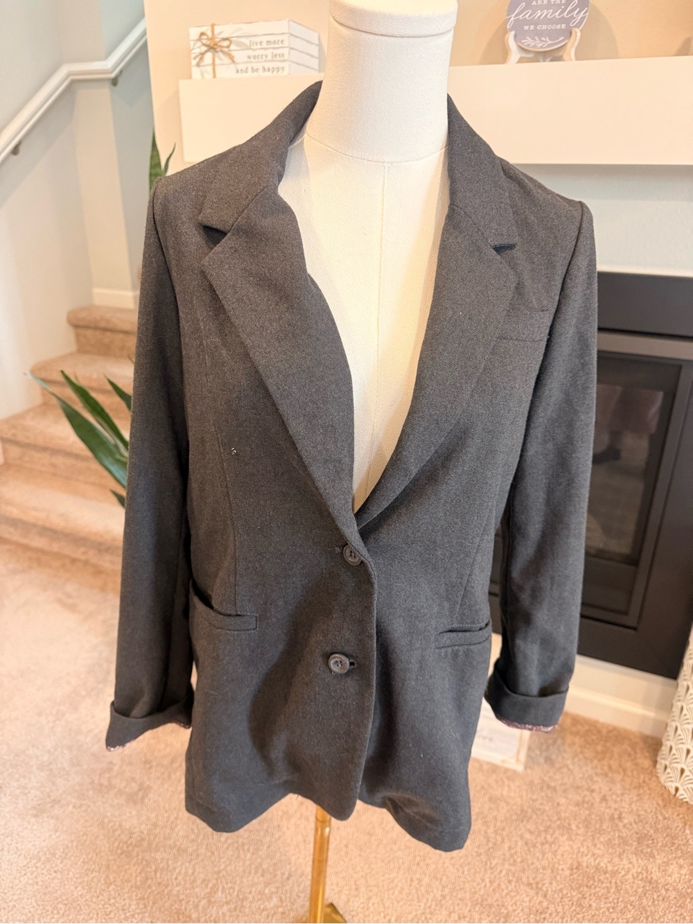 Classic Gray Blazer Jacket